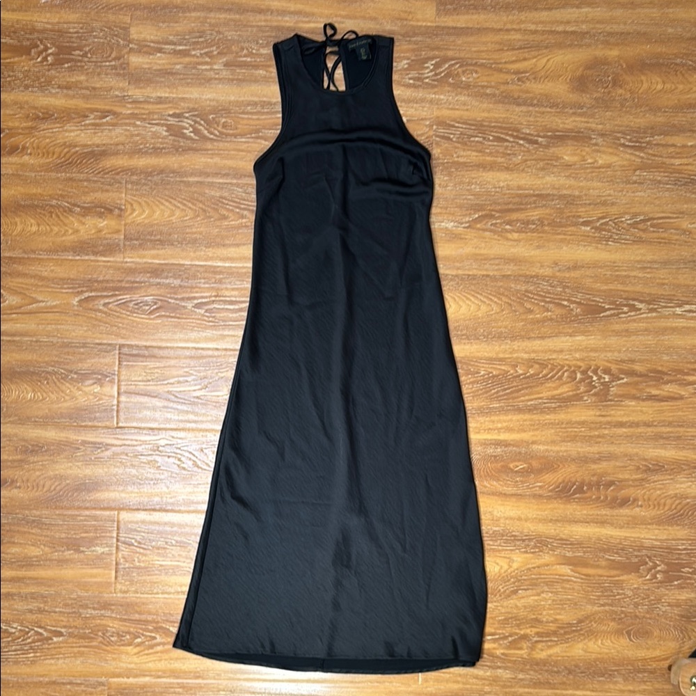 Black Silky House of Harlow Slip Dress